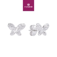 HABIB 750/18K White Gold Earrings GEB417