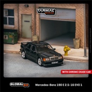Tarmac Works 1:64 GLOBAL64 Mercedes-Benz 190 E 2.5-16 EVO 1 Blue-Black metallic T64G-057-BK