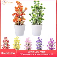 ISHOWMAL❤️ Artificial Bonsai Fake Plant Flower Potted Plant Home Bedroom Garden Decorative❤️