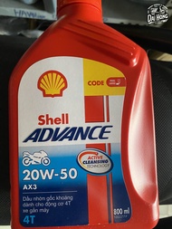 NHỚT SHELL XE SỐ AX3 AX5 AX7 ĐỎ VÀNG XANH