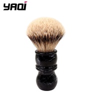 【Q shop】 Yaqi 24MM Mens Shaving Brush Silvertip Badger Hair Beard Cleaning Appliance Shave Tool