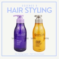 Essence 5 Hair Styling Liquid | Volume Cream | Professional Hair Series | Hair Moisturizer