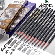 Marley Pencil C7401 Art Painting Sketch Pencil Soft Medium Hard Charcoal Pen 14B Matte Pencil 12B Ex