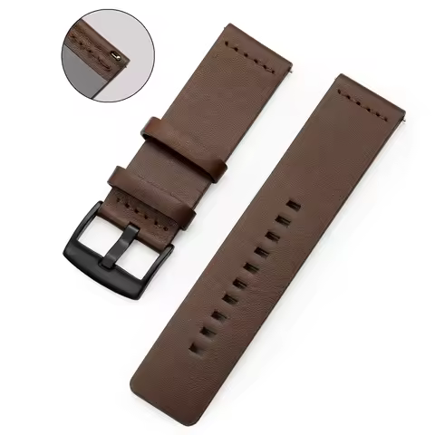 24mm Quick Release Leather Straps for Garmin Venu X1 Quality Leather Band for SUUNTO 7 9 spartan spo