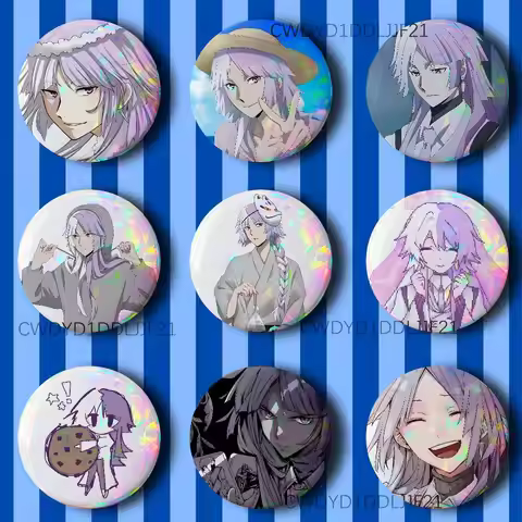 S-Sigma BSD B-Bungo Stray Dogs Button Pins Tinplate Brooches Cartoon Creative Badge for Backpack Clo
