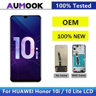 AUMOOK 6.21" LCD for HUAWEI Honor 10i LCD Touch Screen Display for Honor 10 lite LCD+Frame Replaceme