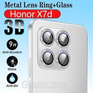 [Ready Stock]Metal Camera Lens For Honor X7d HonorX7d X7 d 4G 5G 2025 9H HD Aluminium Alloy Glitter 