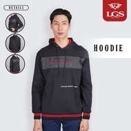 LGS Street - Men's Casual Long Sleeve Hoodie with Basic Black Screen Print - SH.10.H021.003.C C C C