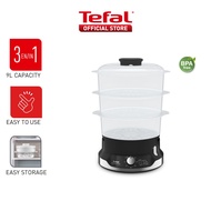 Tefal New Ultracompact Steamer Practical Capacity 3 Tier 9L VC2048