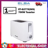 {FREE SHIPPING} Elba Toaster ET-G2770(WH) 2 Slice ( 700w ) ETG2770WH White Pembakar Roti