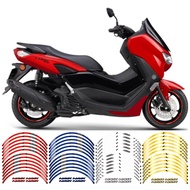 N-MAX Motorcycle Stickers Hub Decals Rim Stripe Tape 13"13" for YAMAHA NMAX 155 Motors Accessories Wheel Reflective Mags Decal Sticker Exterior Emblems Parts