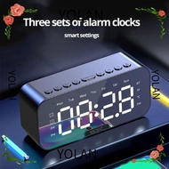 YOLANDAGOODS Temperature Display Clock, FM Radio Function Digital Display LED Digital Alarm Clock, G