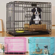 【HOT】 Dog Cage Foldable Pet Cage  with Poop Heavy Duty Pet Cages for Dog Foldable  Cat cage