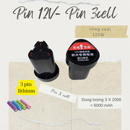 pin 12V dự phòng hoặc thay thế của máy đánh vảy cá dùng pin 12V