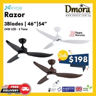 Bestar Razor DC Ceiling Fan 46/54 inch (with LED/ without LED)