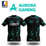 CS2 Summer Training Jersey Esports Club Aurora Gaming 2025 Uniform CSGO T-shirt Sports Breathable O 