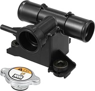 uxcell 1 Set No.25329-2K000 Engine Radiator Coolant Filler Neck with Radiator Cap for Kia Soul 1.6L 