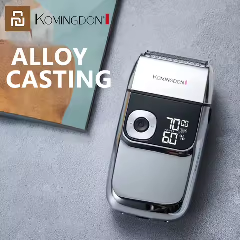 Youpin Komingdon 2 in 1 Electric Shaver Men Razor Rechargeable 0mm Clipper Floating Hair Trimmer Fac