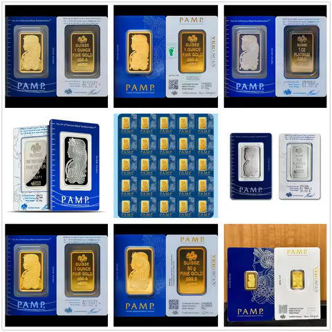 PAMP SUISSE Lucky Star Lady Gold Bar (Available in 2.5g, 5g, 10g, 20g, 1oz, 50g,100g) 24k Gold-Plate