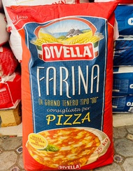 แป้งพิซซ่าDivella Farina PIZZA Flour Tipo "00" ขนาด 25kg. แป้งพิซซ่า ดีเวลล่า ฟาริน่า เบอร์ 00 ขนาด