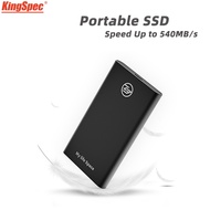 Kingspec ฮาร์ดไดรฟ์หน่วยความจำภายนอก SSD 120GB SSD 240GB 500GB 256G ฮาร์ดไดรฟ์ฮาร์ดไดรฟ์เสริม SSD แบบพกพา1TB 2TB Hdd สำหรับแล็ปท็อป