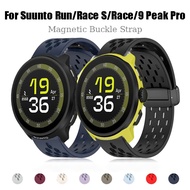 Magnetic Strap For Suunto Run/Race S/Race/9 Peak Pro Strap Sport Silicone Magnetic Buckle Band