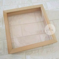 Pigura / frame foto / Bingkai Kayu 3D ukuran A4 21x30 + Kaca Acrylic anti pecah Termurah