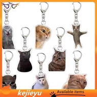 [kejie] Meme Cat Head Keychain Cat Keychain Cat