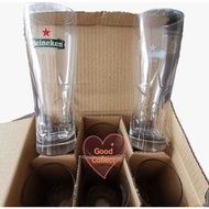New Heineken glass full Pint 500ml or half pint 300ml/250ml 6pcs Limited Edition