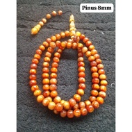 KAYU Muslim tasbih Pine Wood dim 8mm 99 Grains