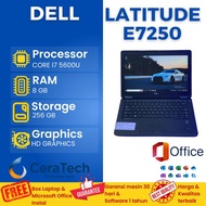 LAPTOP DELL LATITUDE E7250- CORE I7 5600U- RAM 8GB SSD 256GB- LAPTOP MURAH- LAPTOP SECOND- LAPTOP GA
