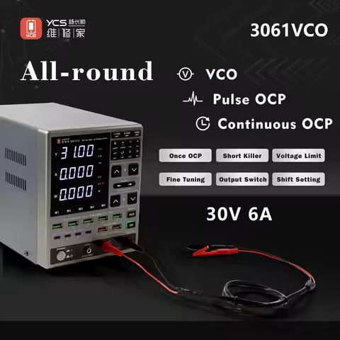 YCS 30v 6A DC Stabilized Power Supply Meter 3061VCO Mobile Phone Repair Digital Constant Voltage Amm