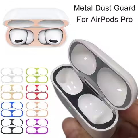 Accessories Skin Protector Electroplate Iron Shavings For AirPods Airpod Pro Metal Film Sticker Dust