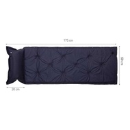 Outdoor PVC Folding Roll-Up Air Mattress 175 x 60 cm with Pillow