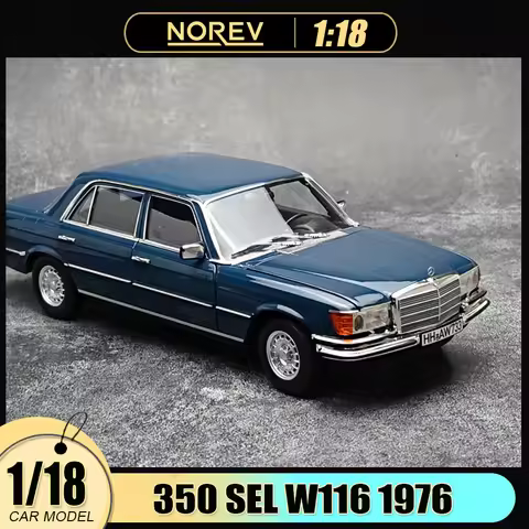 NOREV 1/18 Scale 350 SEL W116 1976 Alloy car model holiday gift collection Classic car die cast mode