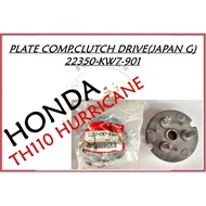 HONDA TH110 HURRICANE JAPAN ORIGINAL PLATE COMP, CLUTCH DRIVE [Part Number :- 22350-KW7-901]