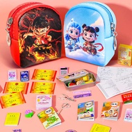 kitchen set for kids kids toys for girls Net Red Nazha Miniature Mini Schoolbag suit Ao Bing Girl Pl