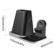 Premium 4 in 1 10W Wireless Charger Stand Holder For Samsung Galaxy Watch/Buds iPhone Mobile Phones