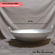 KUALI/ WAJAN JUMBO KHAS GARUT DIAMETER 50CM ANTI LENGKET [GRATIS SODET/SOSODOK/SPATULA]
