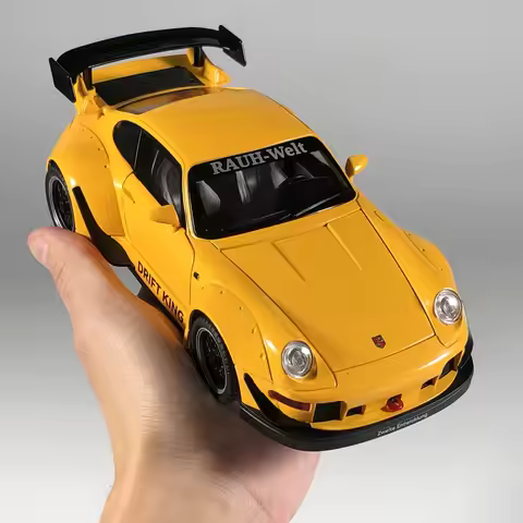 1:22 Porsche RWB 993 Targa 911 Supercar Alloy Metal Diecast Model Car Sound & Light Pull Back Toys R