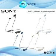 Sony WI-C100 Wireless In-ear Headphones | 25 hours battery life | IPX4 | Voice Assistant