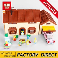 Lepin 16005 Simpsons House 2575Pcs Model Building Block Bricks Compatible  ed 71006 Boy gift BK2425