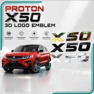 EMBLEM 3D LOGO PROTON X50 X 50 EMBLEM LOGO 3D ACCESSORIES ACCESSORY MODIFIED MODIFY
