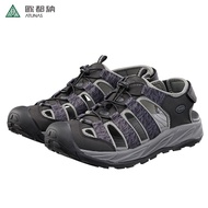 [ATUNAS ATUNAS] Men's Brave Amphibious Lightweight Shock-Absorbing Toe Sandals Black Gray Quick-Dryi