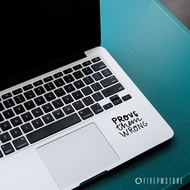Sticker Quote Prove them Wrong - Quote Prove wrong Sticker for Mac Asus Acer laptops