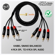 SPL AUDIO CSA-04 - Kabel Snake Balance / kabel speaker 4x RCA SPL to 4x RCA SPL AUDIO