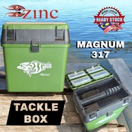ZINC MAGNUM 317 GREEN TACKLE BOX BOX PANCING