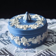 1970年英國 Wedgwood jasperware 大 飾物盒