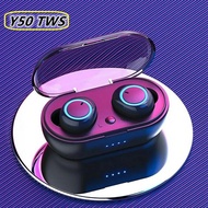 【Top Selling Item】 Y50 Tws Bluetooth Earphone 5.0 Wireless Headset Ipx7 Waterproof Deep Bass Earbuds True Wireless Stereo Headphone Sport Earphones