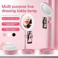 G9 Folding Integrated Ring Shaped LED Live Makeup Multipurpose Desk Lamp Buat Live Video Cermin Sert